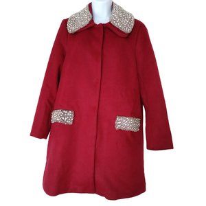 Colleen Lopez Embellished Women's Dress Coat- Size S